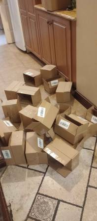 300 Cardboard boxes NEW  6"x9"x3" 1