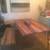 custom mahogany dining table and bench 1 thumbnail