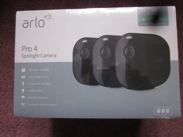 New Sealed Arlo Pro 4 Cameras- VMC4350B 1