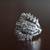 Ladies Old-Fashioned Wedding Ring - White Gold/2 Carats of Diamonds 3 thumbnail