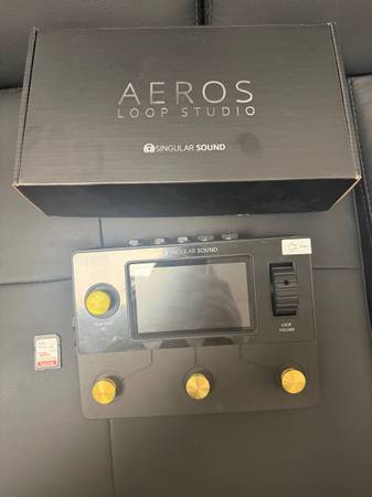 Aeros Gold Edition Singular Sound Looper Pedal W/128 Gb Card 1
