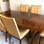 Dark Wood Dining Set - Seats 6, Excellent Condition 1 thumbnail