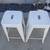 2 matel white 30" tall stools 2 thumbnail