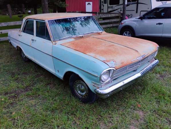 1962 Chevy II 300, 4 puertas, motor recto de 6 cilindros, 3 velocidades en el volante - $5.000 (Marquez)63470431654275121