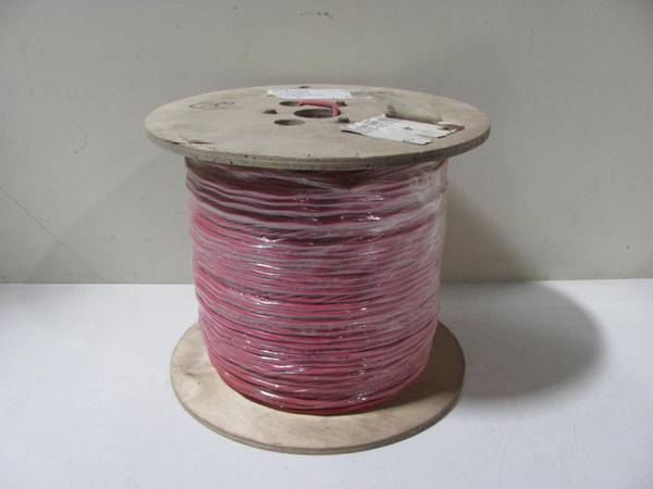 NEW Power Limited Fire Alarm Cable 1000 foot spool red 16/2 AWG wire 1