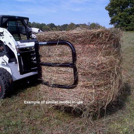 Skid Steer Bale Squeeze Hay Grabber 1