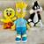 Bart Simpson, Tweety, Sylvester sold separately 1 thumbnail