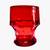 GLASSES - Bar Drinking Glasses - RED (Set of 6+1 Bell) 2 thumbnail