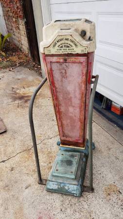 Antique Watling Scale Company Penny Scale Coin Op 1930 1