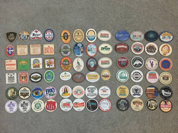 NEW 72 beer coasters NO DUPLICATES Lot #26 1