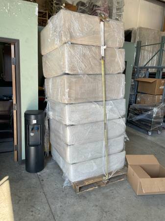 14 OTTOMANS. 3ft X 3ft Beige fabric 1