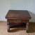 Nice solid vintage fancy oak table 26" x 26" x 20" heavy 2 thumbnail