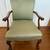 Antique wooden mint /green chair with arm rests 1 thumbnail