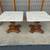 Vintage Pair of Beveled Marble Top End Tables with Urn Shape Bases. 1 thumbnail
