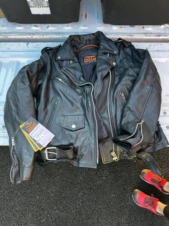 Woman’s large motorcycle jacket 1