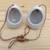 Two 6” white ceramic egg-shaped hanging planters - never used 1 thumbnail