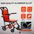 NEW Garvee Lightweight Folding Wheelchair Portable Transport Chair 5 thumbnail
