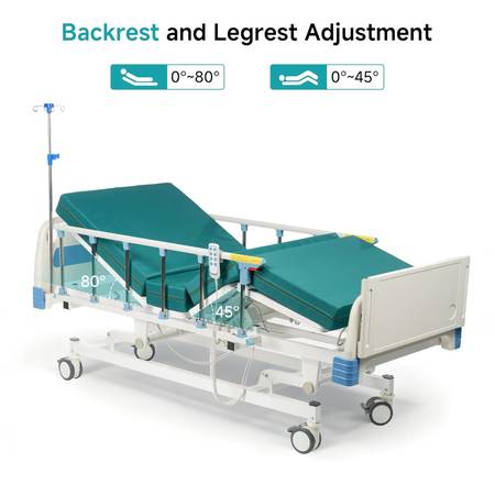Premium Electric Hospital Bed + Medical Air Pressure Mattress 1