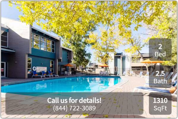 $1,973 / 2br - 1310ft2 - ¡Paraíso para gatos y perros! ¡Increíble comunidad amigable con mascotas! 2 habitaciones / 2.5 baños (Reno)63682237644675122