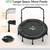 BCAN 40"/48" Mini Rebounder Trampoline for Adults with Bar 5 thumbnail