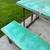 Unusual patina metal picnic table 3 thumbnail