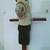 ANTIQUE HAND CRAFTED WOOD STICK HOBBY HORSE ON WEELS - 38" TALL 2 thumbnail