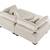 Beige 2pc oversized double chaise lounge - new 3 thumbnail