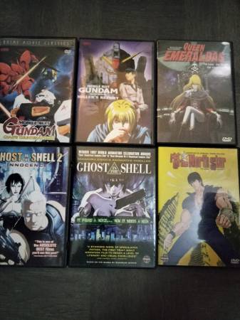 Japanese anime movie DVDs 1
