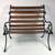 LITTLE MINIATURE BENCH  19” HIGH 19” WIDE 19” DEEP  MATERIAL: CAST IRO 19 thumbnail