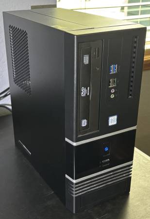 Desktop Tower PC, Intel i5-9400, 256GB NVMe SSD, 16GB DDR4, Nvidia 1