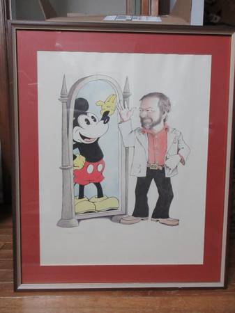Vintage Maurice Sendak Mickey & Me Signed Art Print 369 of 500 1981 1