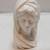 Alabaster 4-Inch Virgin Mary Bust with Artist's Mark 1 thumbnail