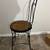 Old Black Wrought Iron Ice Cream Parlor Chair Original Oak Seat 8 thumbnail