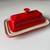 RARE MINT LE CREUSET RED CHERRY BUTTER DISH COLLECTIBLE 1 thumbnail