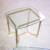 Gold and Glass Rectangular side table - 2 available - each at 1 thumbnail