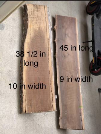Black walnut live edge shelving 1