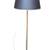 Mid Century floor lamp w/black shade 2 thumbnail