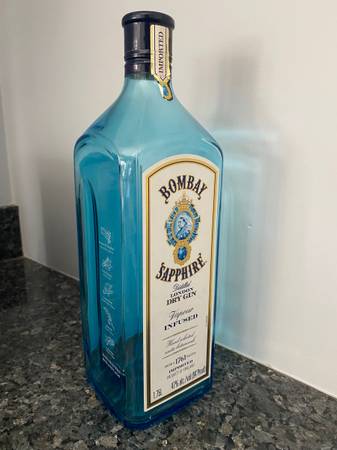 Free *Empty* Large Bombay Sapphire Bottle 1