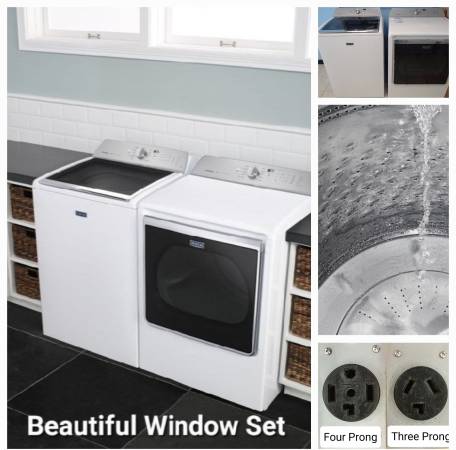 💯 VERY NICE! MEGA MAYTAG W/D Washer and Dryer Set, 2oh8 8OI.I864 1