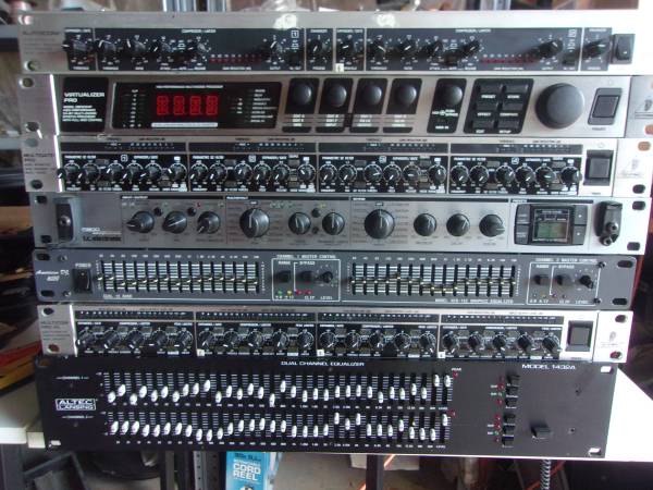 3 Rack Mount Pa EQ's, Dynamic & Effects Processors, 1