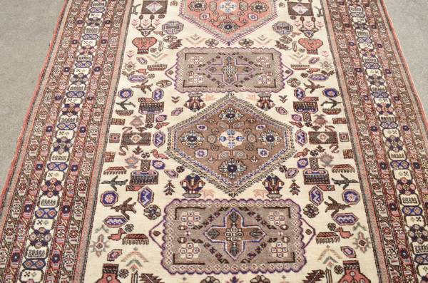 Persian Ardabil Bird - Dragon Rug  - 9 ft. 4 in. by 5 ft 7 in. 1