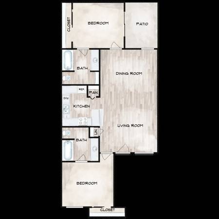 $2,075 / 2br - 935ft2 - Excelentes Ofertas de Mudanza - Cuota de Aplicación Eliminada - Debe Mudarse Antes del 9/8/2563668320901121123