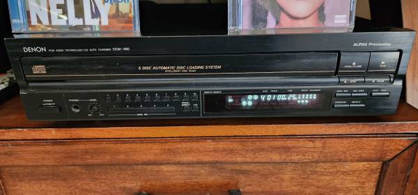 Denon DCM-460 5 Disc CD Changer Player - Works No Remote 1