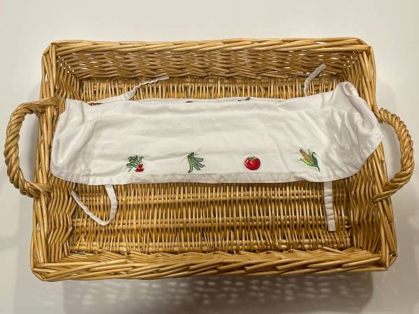 Large Rectangular Wicker Basket (with Optional Cloth Liner) 1