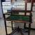 Mid century modern glass top mahogany display curio table case 3 thumbnail