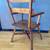 Vintage Mission Prairie Style Wood Child's Doll Chair Plant Stand 5 thumbnail