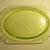 Green uranium Depression Glass Princess Platter 2 thumbnail