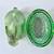 Vintage green glass bunny rabbit on basket 5 thumbnail