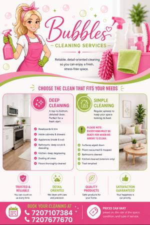 BUBBLES CLEANING SERVICES 1