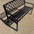 Outdoor Black Metal Bench 1 thumbnail